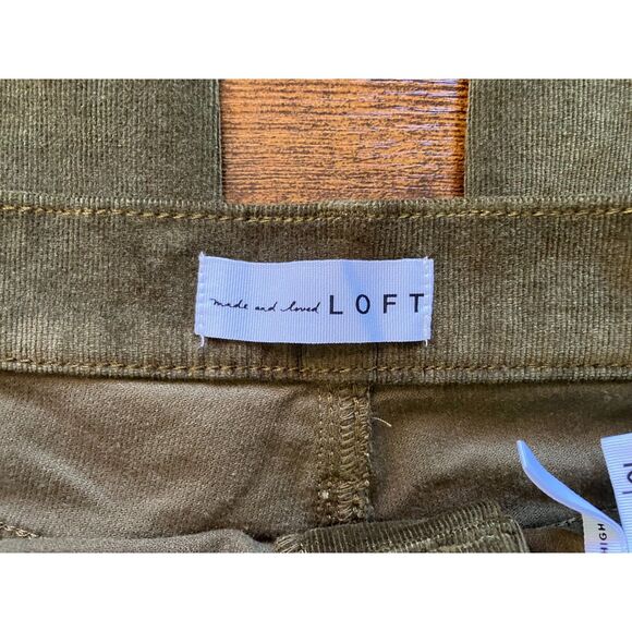 NWT Loft The Skinny high rise corduroy skinny pants - Picture 5 of 14